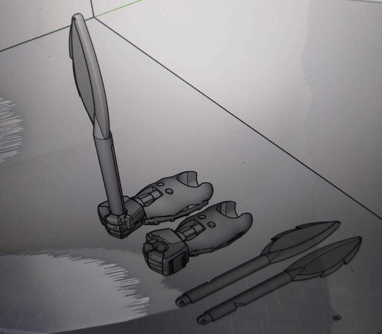 TRANSFORMERS BEAST WARS SILVERBOLT ARMS and Missiles REPLACEMENT 3D print model_11