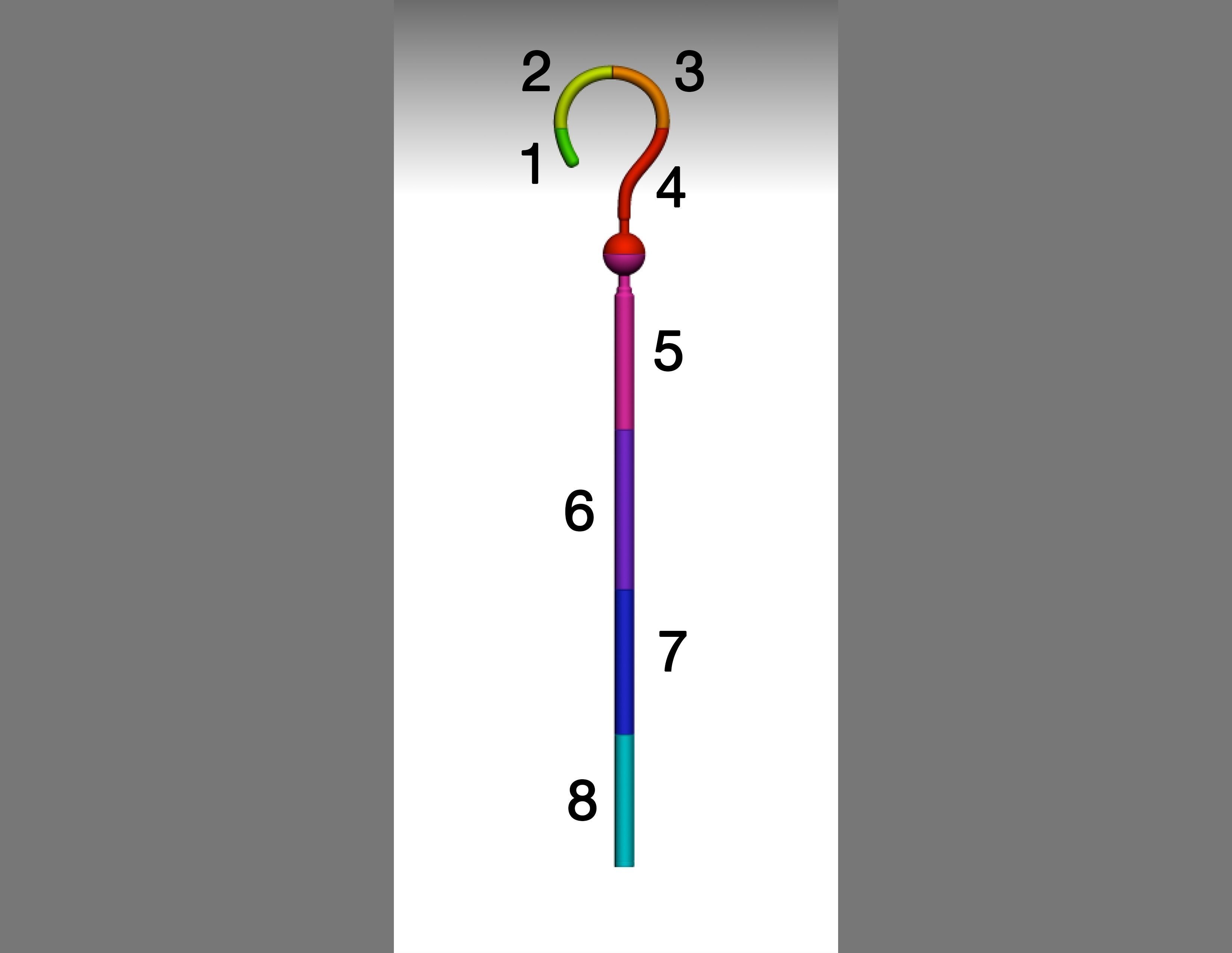 1966 Batman Riddler Cane Prop 3D print model_2