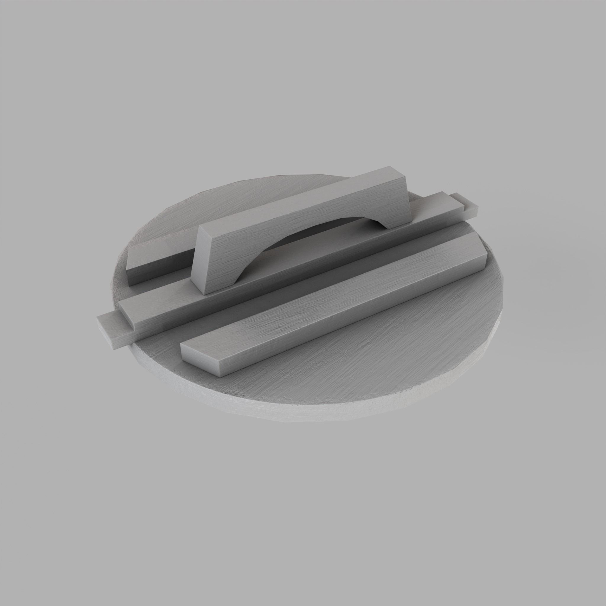 Wooden Barrel Pickles Village Low-poly 3D model_12