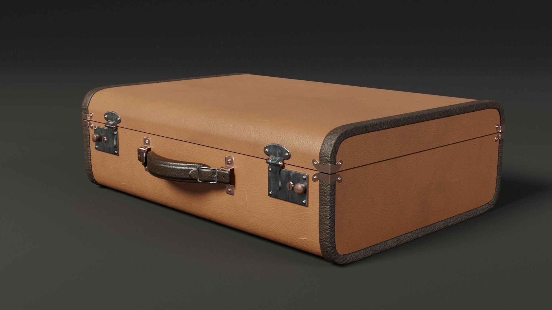 Classic Suitcase 3D model_16