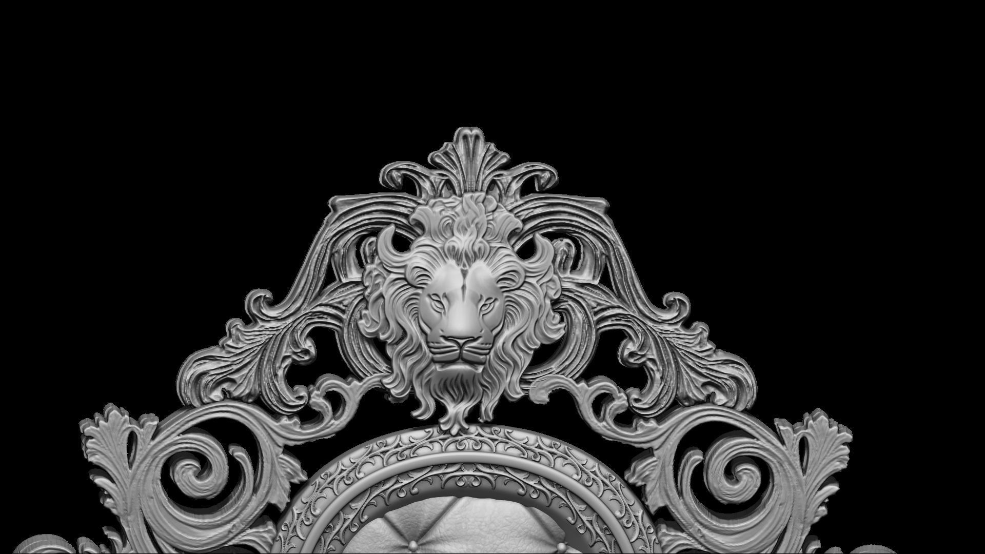 Silla de rey 3D print model_4