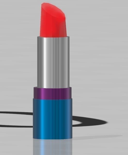 Lipstick  Low-poly 3D model_1