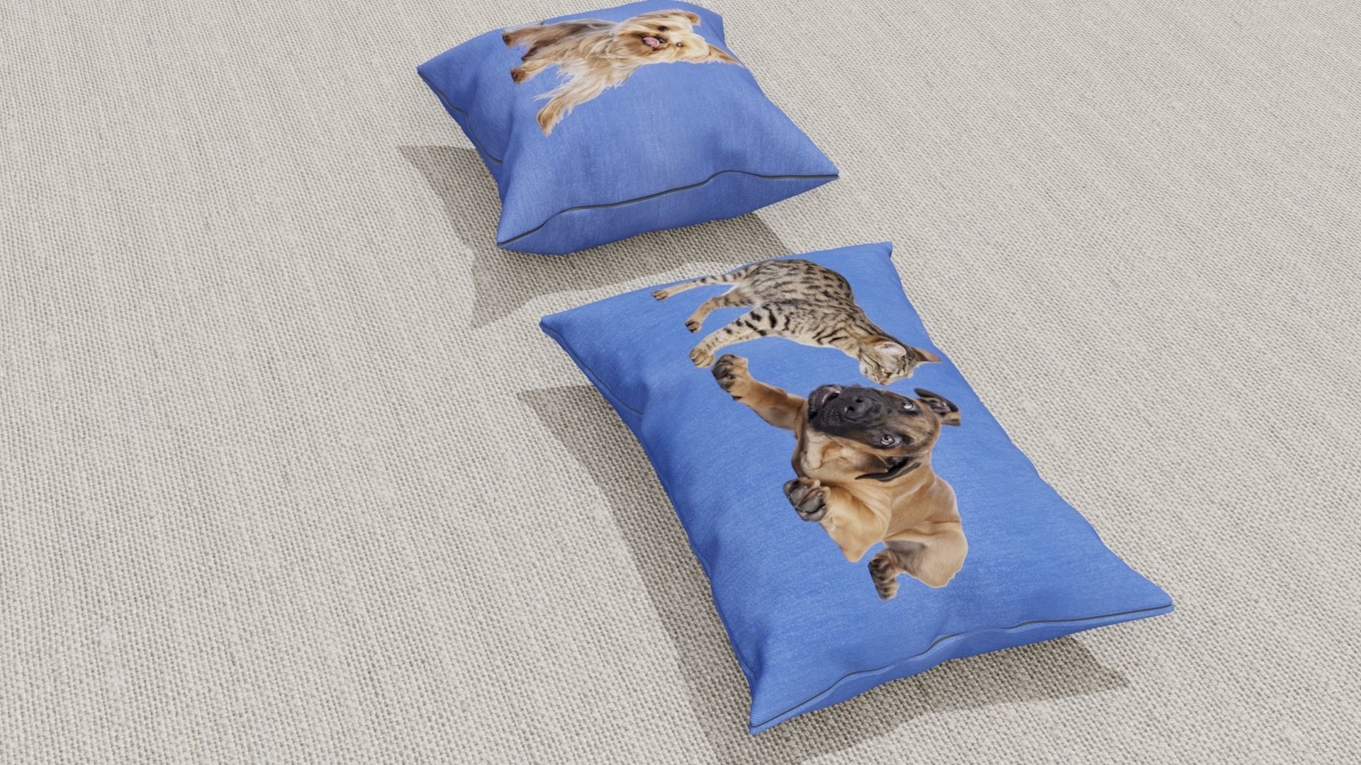 Pillows Low-poly 3D model_3
