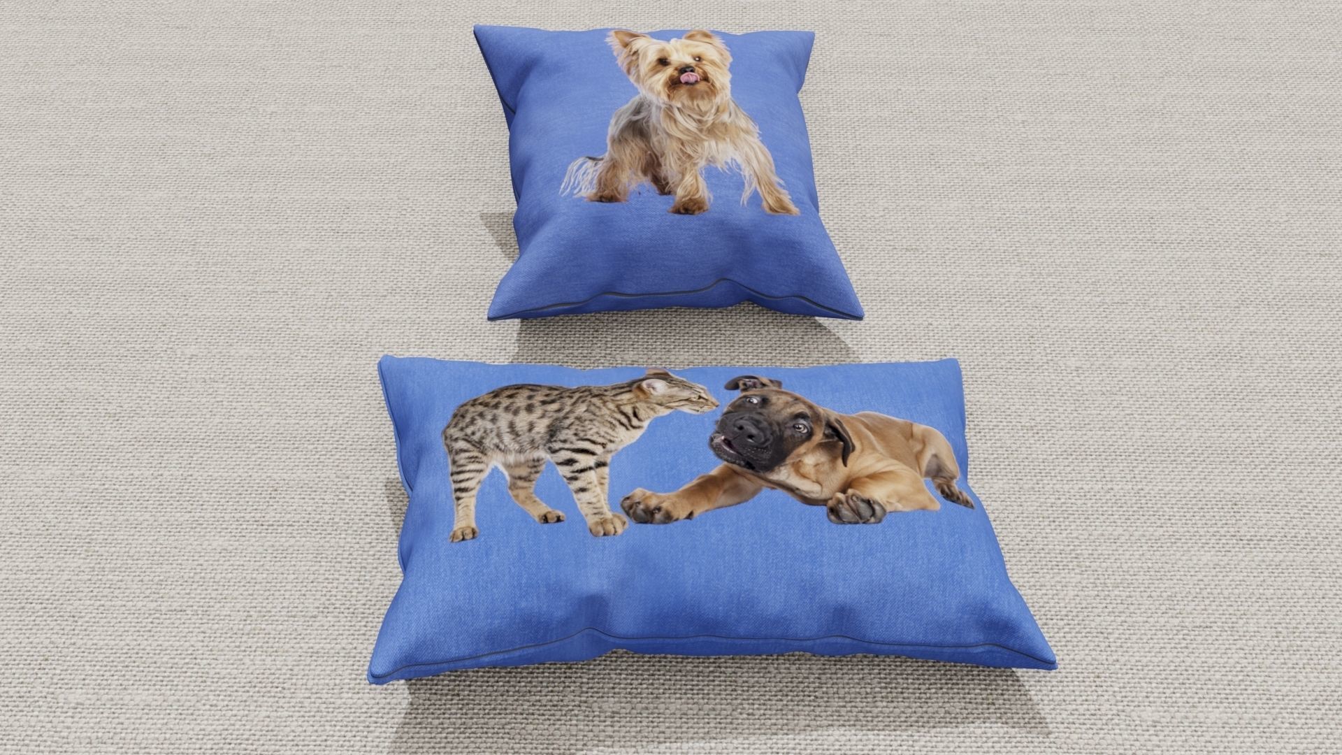 Pillows Low-poly 3D model_13