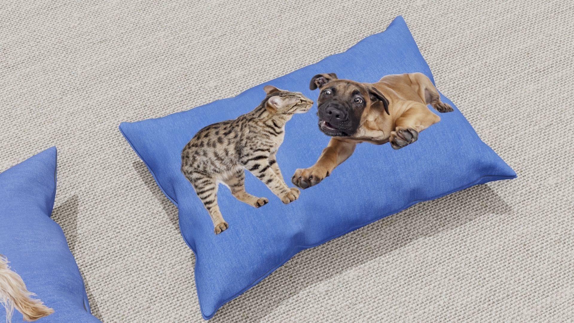 Pillows Low-poly 3D model_8