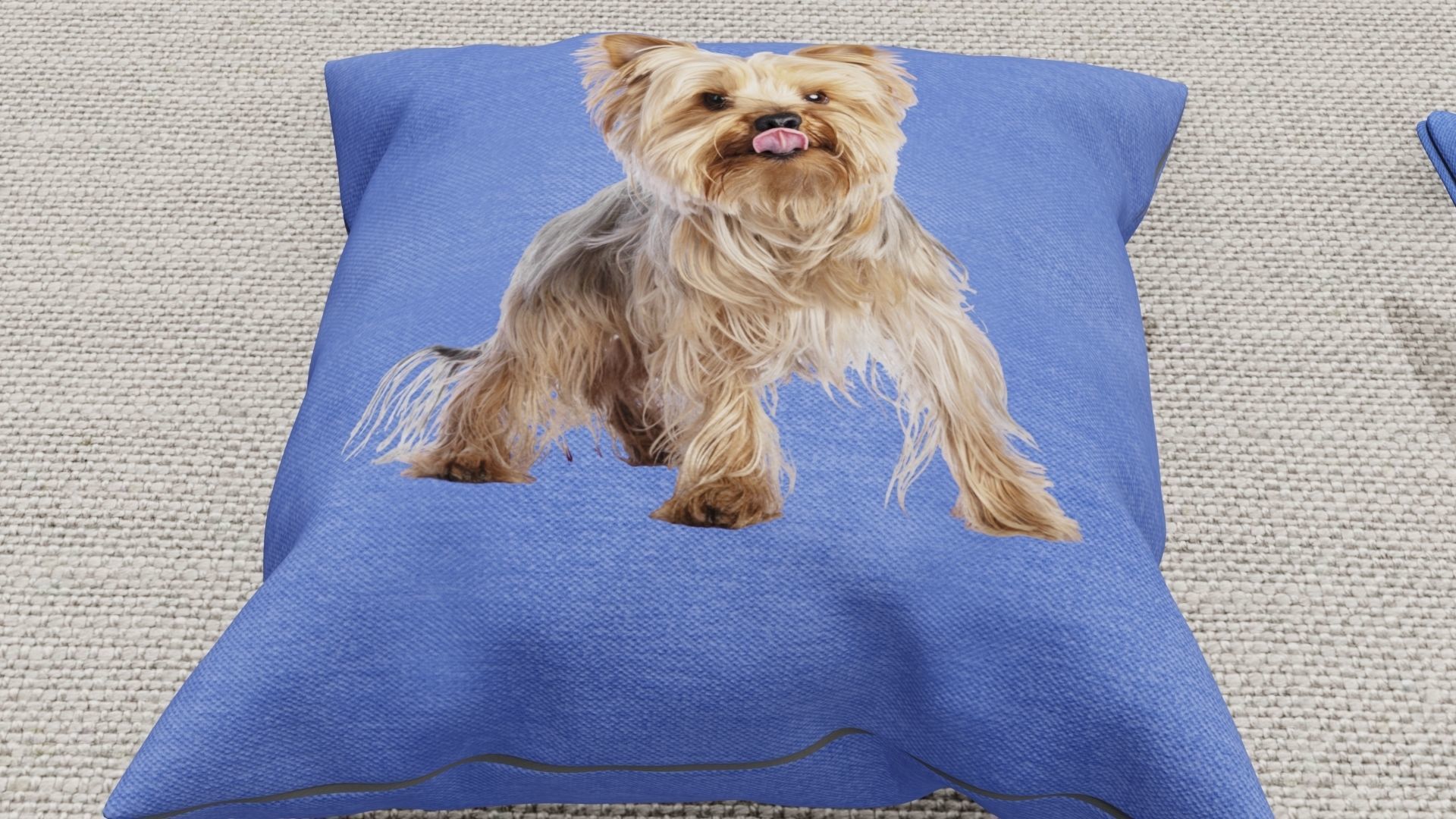 Pillows Low-poly 3D model_5