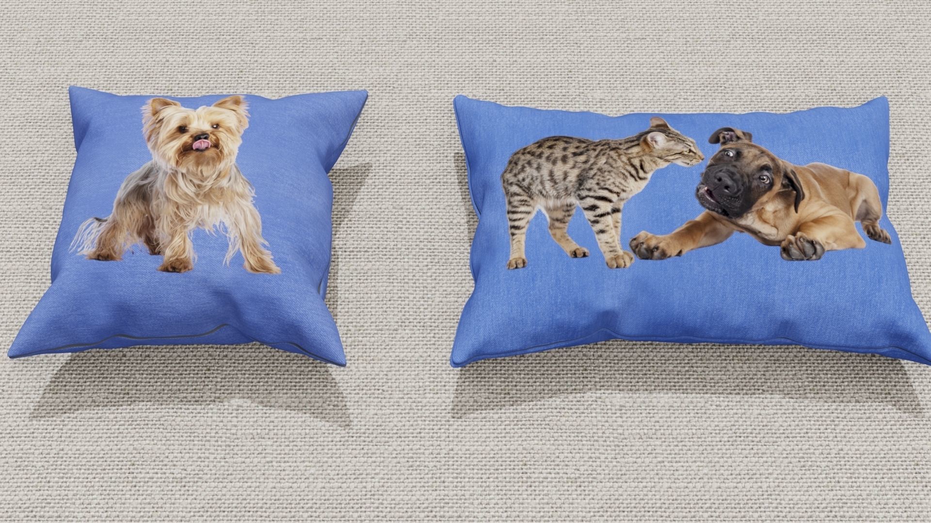 Pillows Low-poly 3D model_6