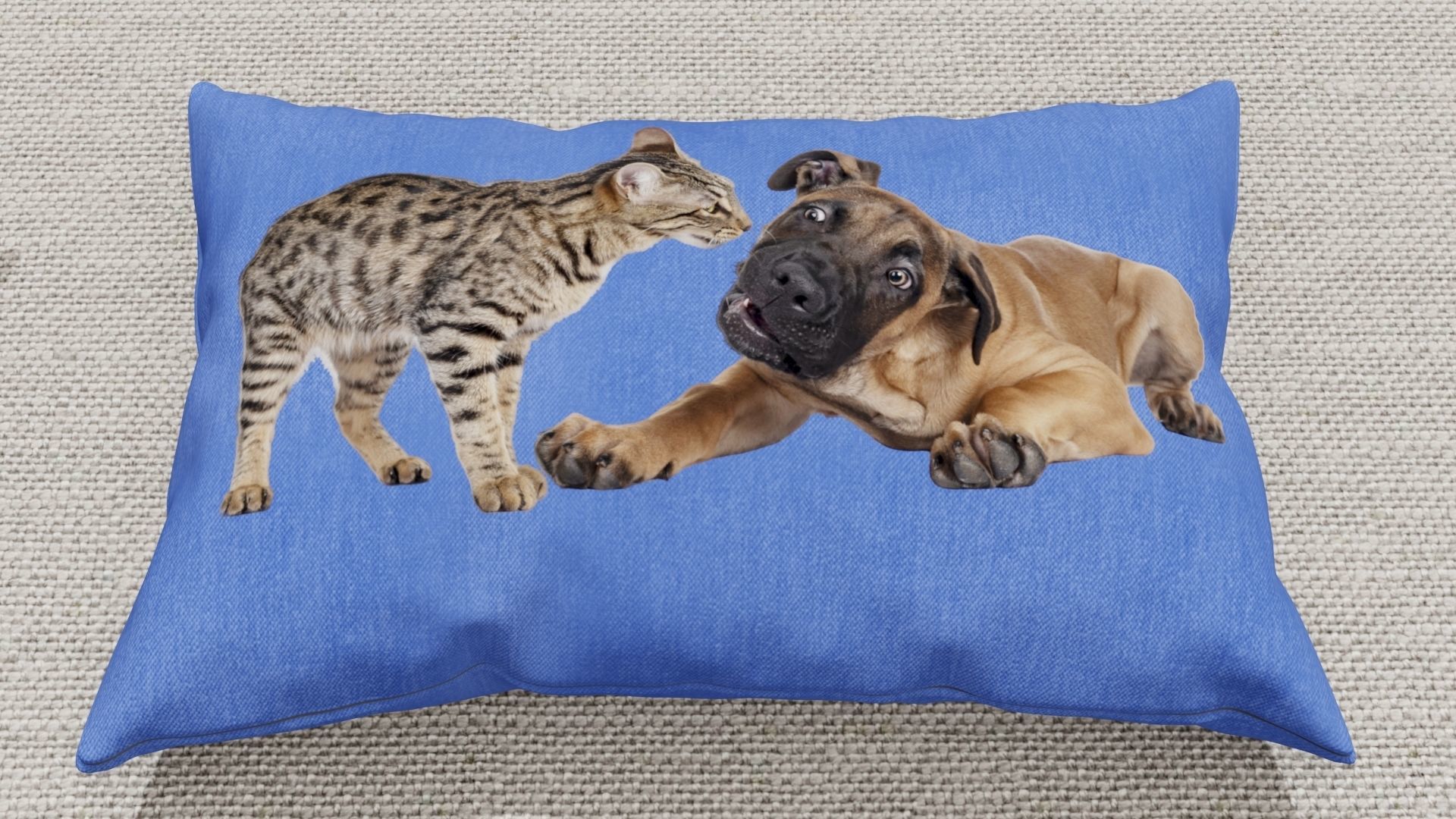 Pillows Low-poly 3D model_4