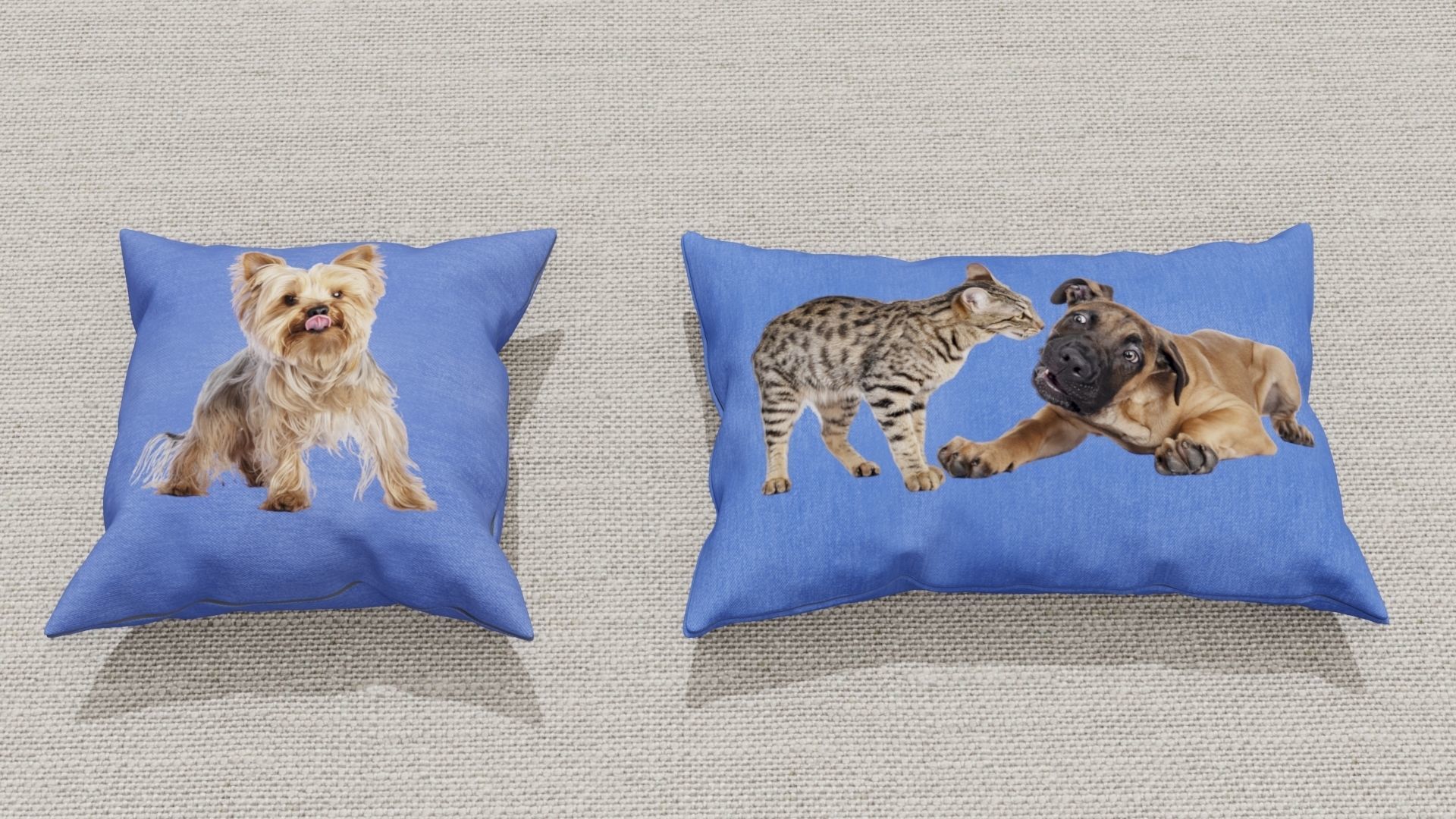 Pillows Low-poly 3D model_9