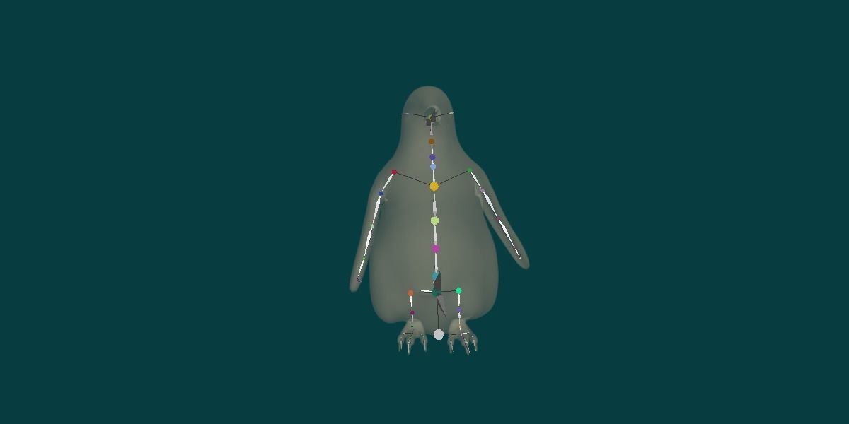 Emperor Penguin Baby Animal 3D model_3