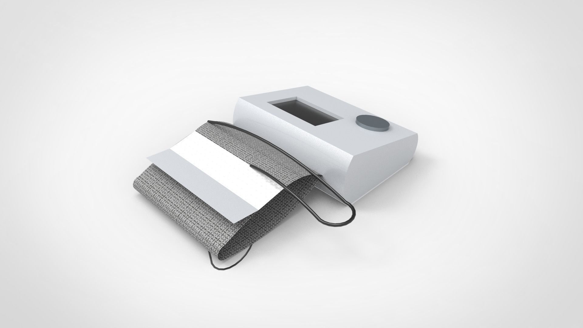 Medicial Machine and Equipment Low-poly 3D model_2