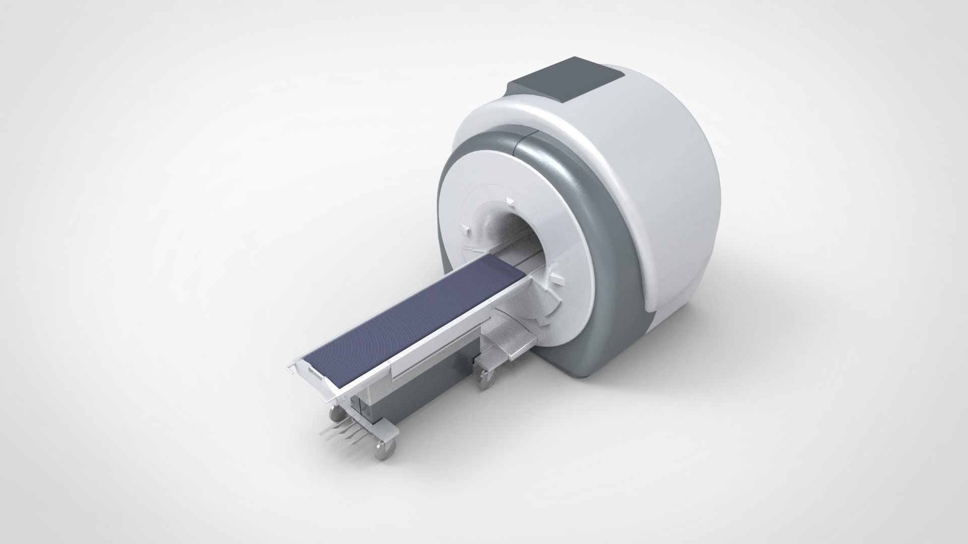 Medicial Machine and Equipment Low-poly 3D model_7