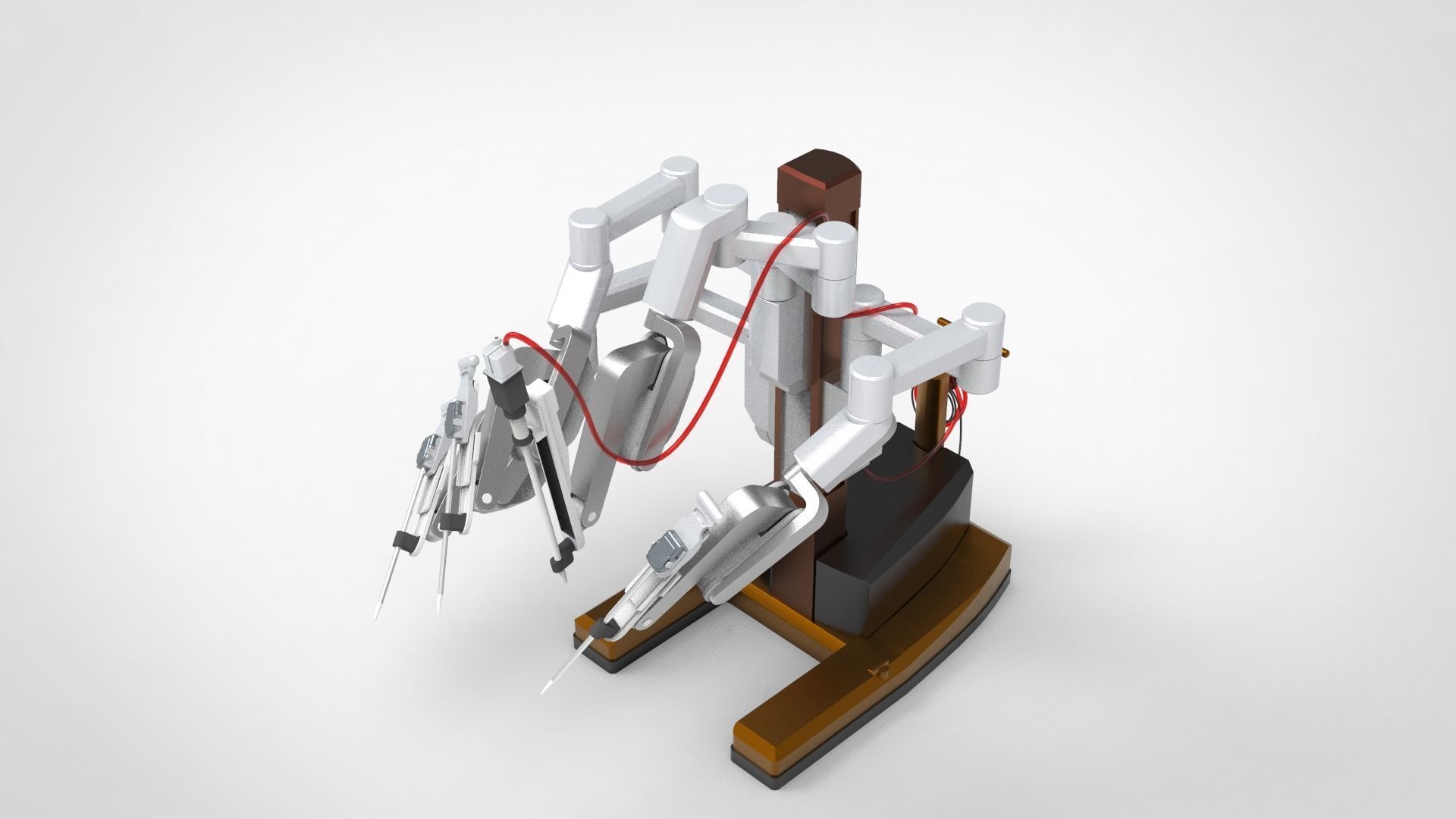 Medicial Machine and Equipment Low-poly 3D model_8