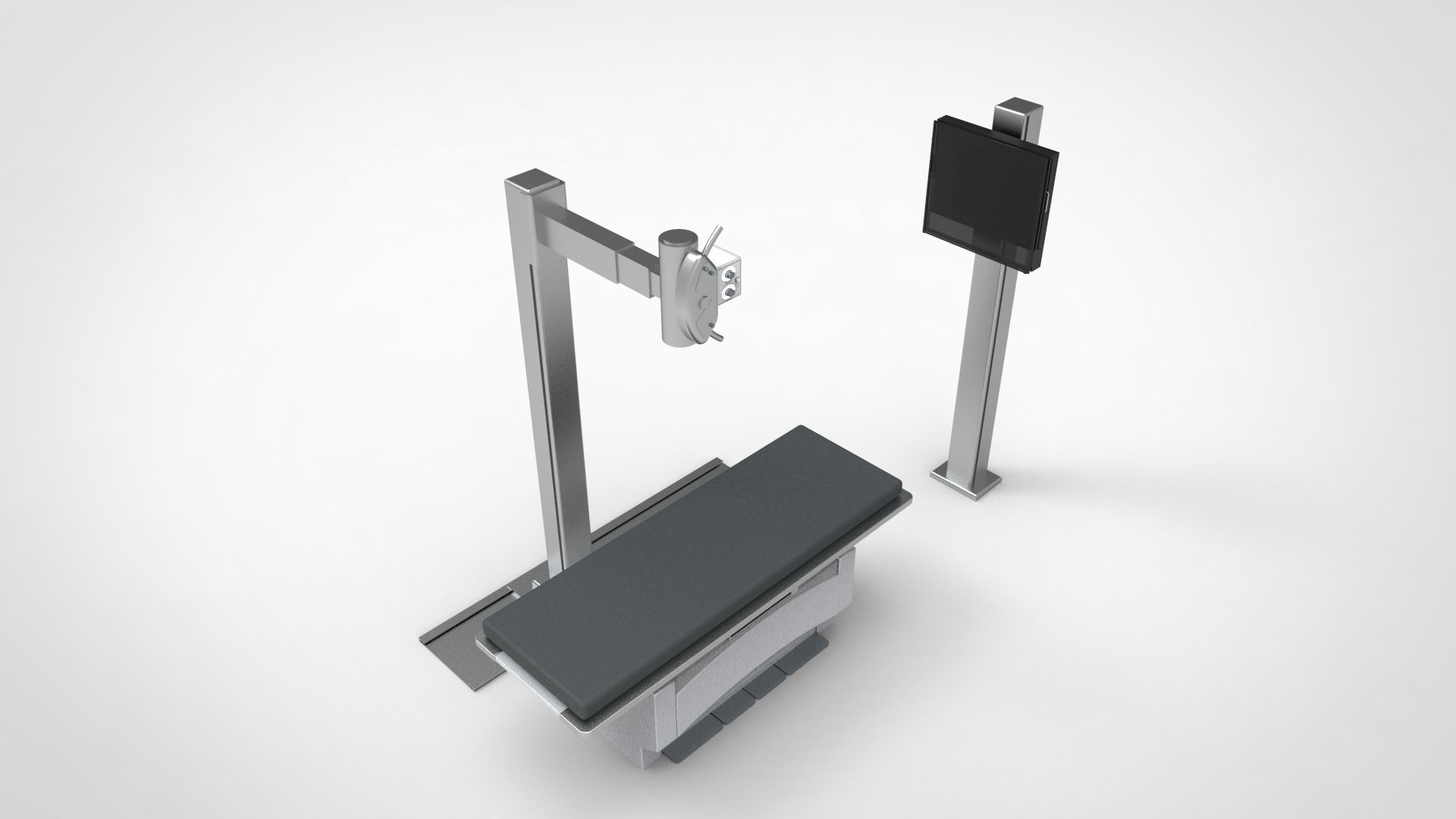 Medicial Machine and Equipment Low-poly 3D model_10