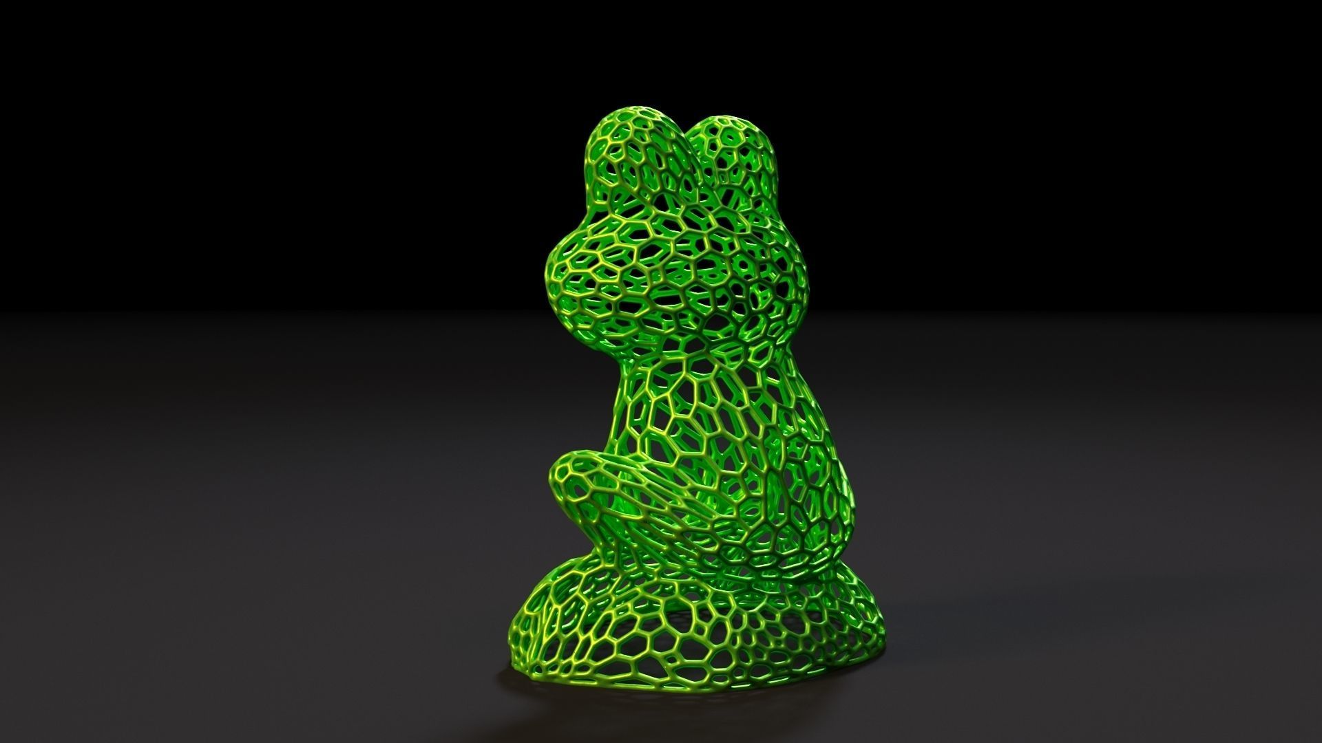 Garden Frog 3D print model_3