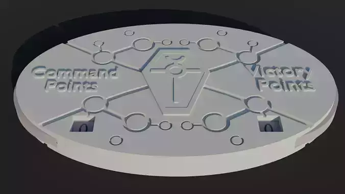 Necron Theme Cyber Lord Game Point Tracker
