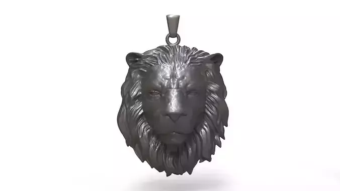 Realistic Lion Pendant