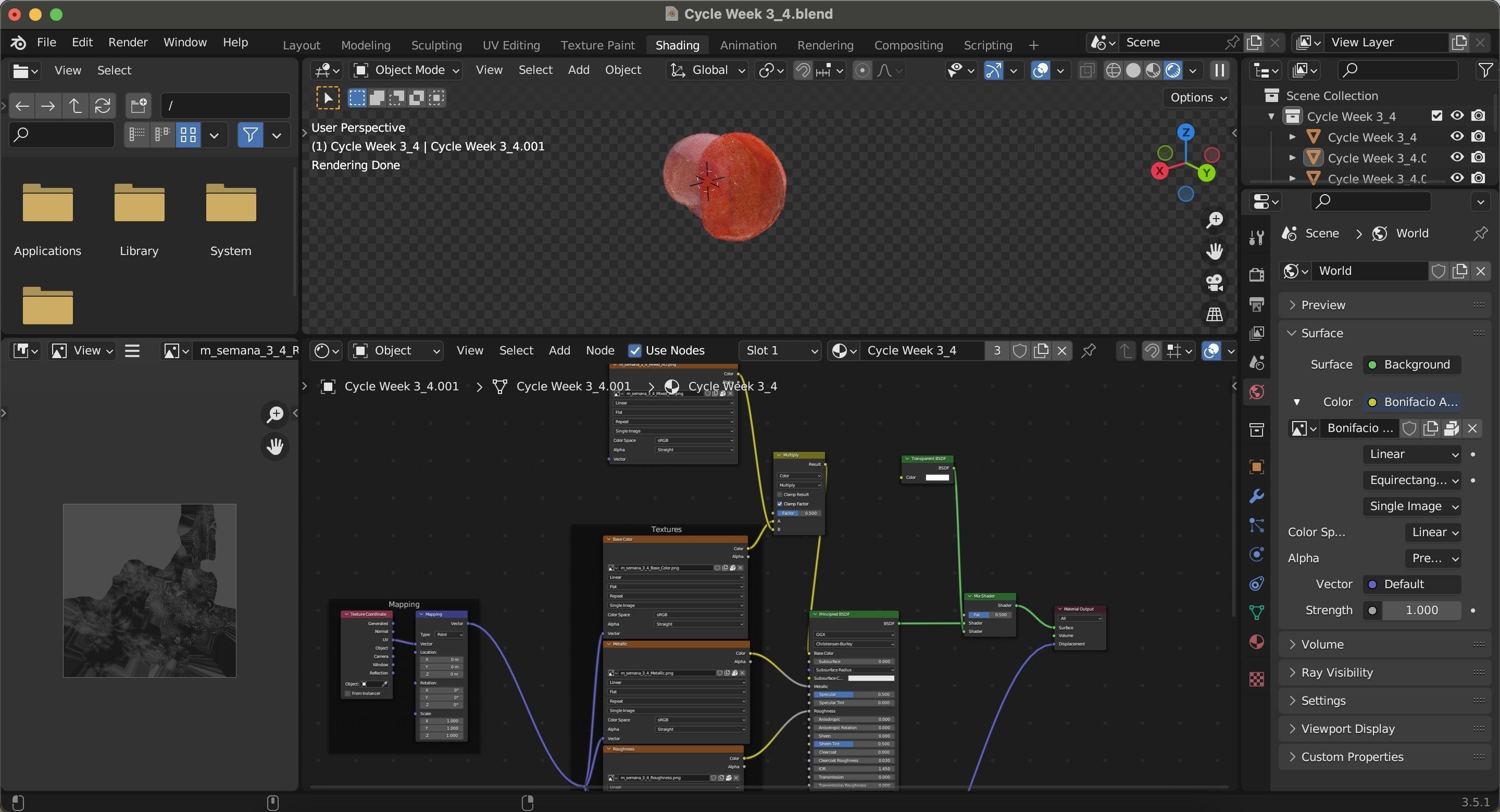 Cycle week 3-4 Low-poly 3D model_24