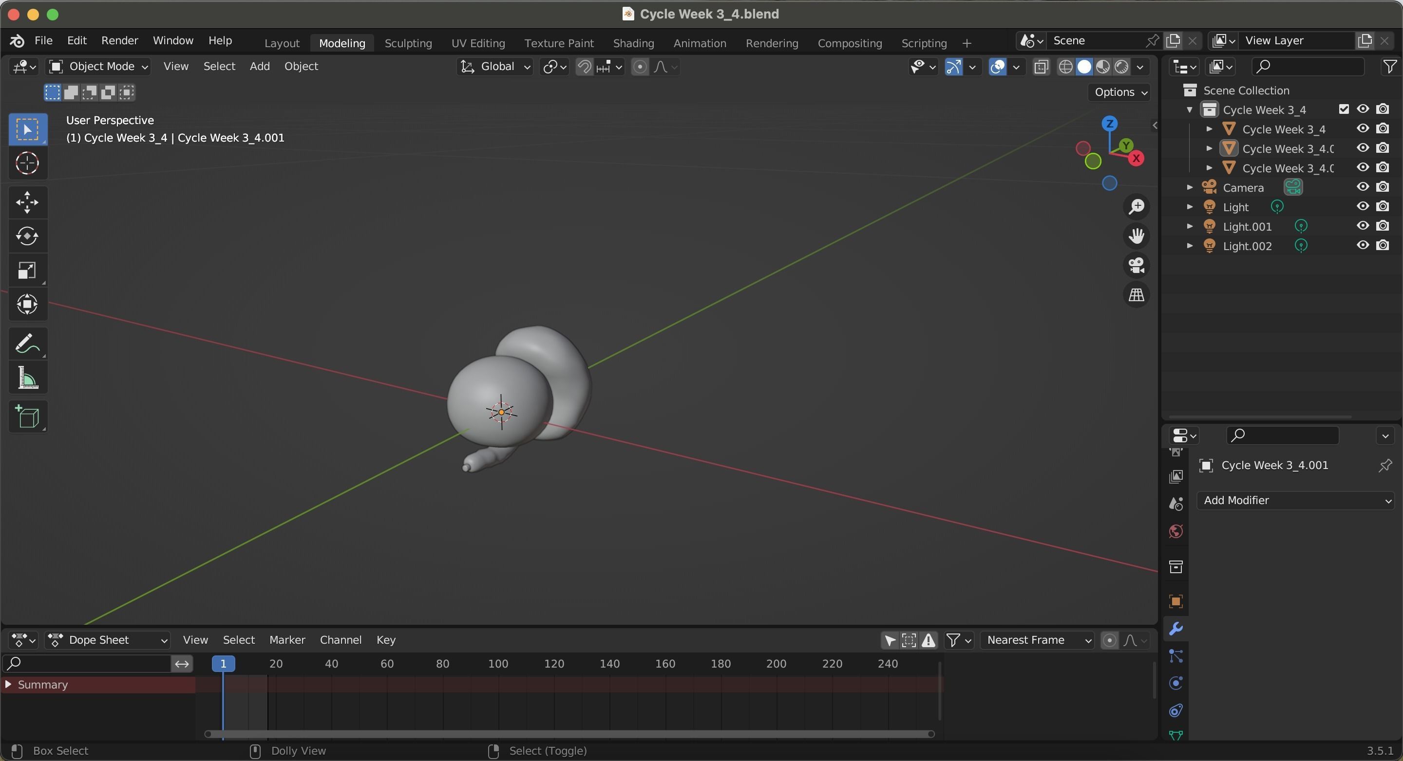 Cycle week 3-4 Low-poly 3D model_22