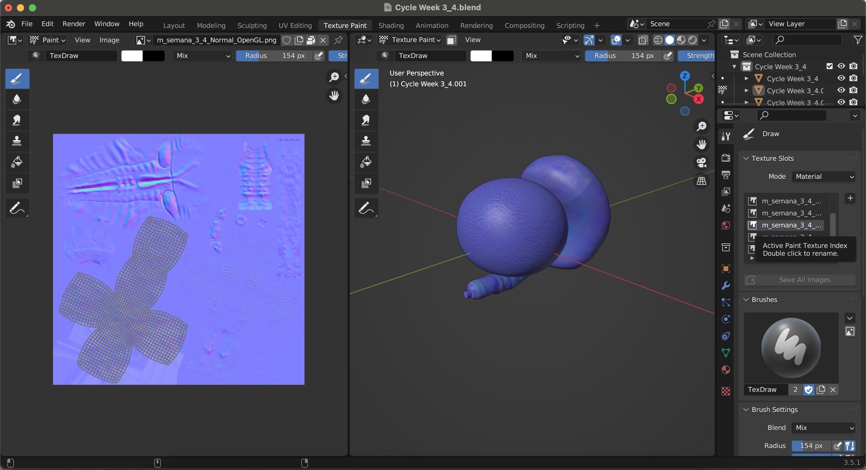 Cycle week 3-4 Low-poly 3D model_29
