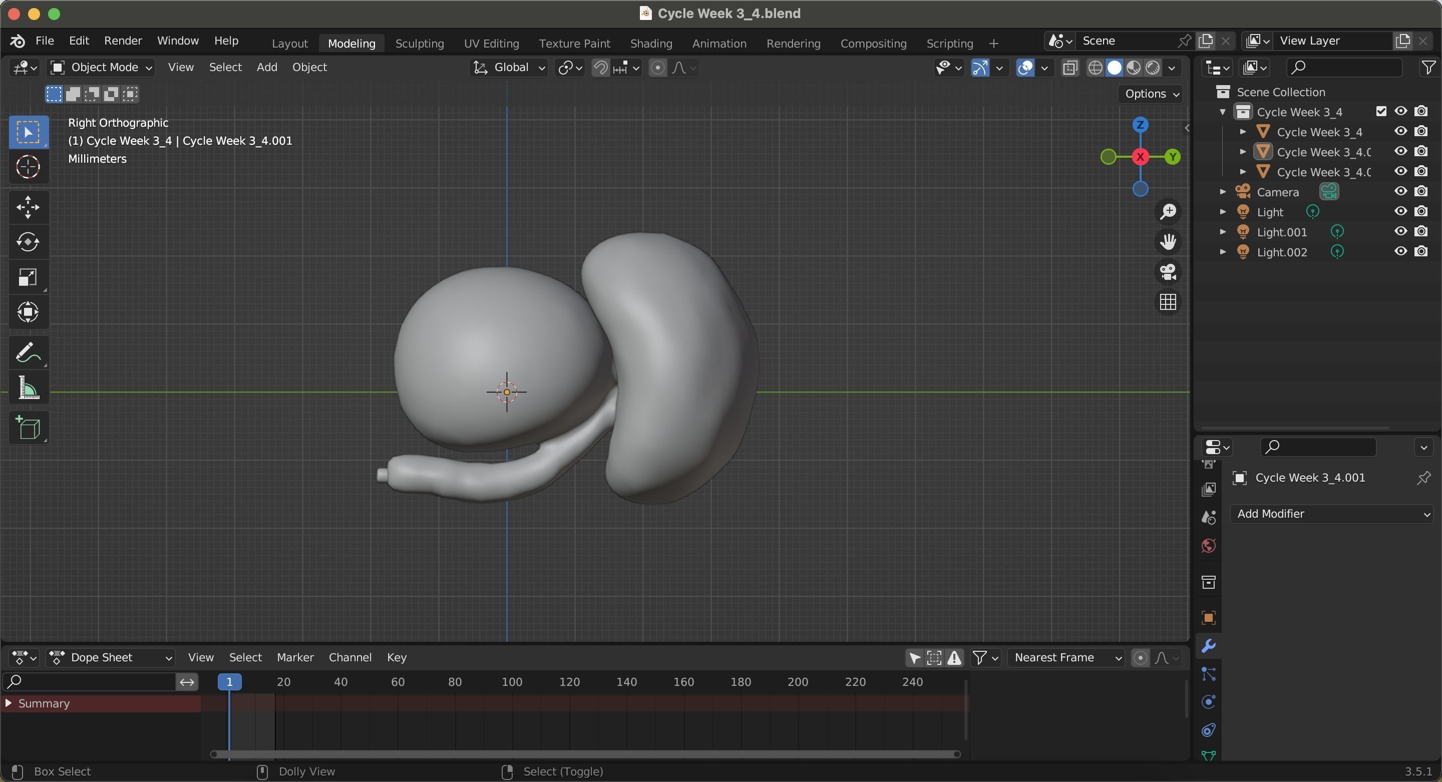 Cycle week 3-4 Low-poly 3D model_17