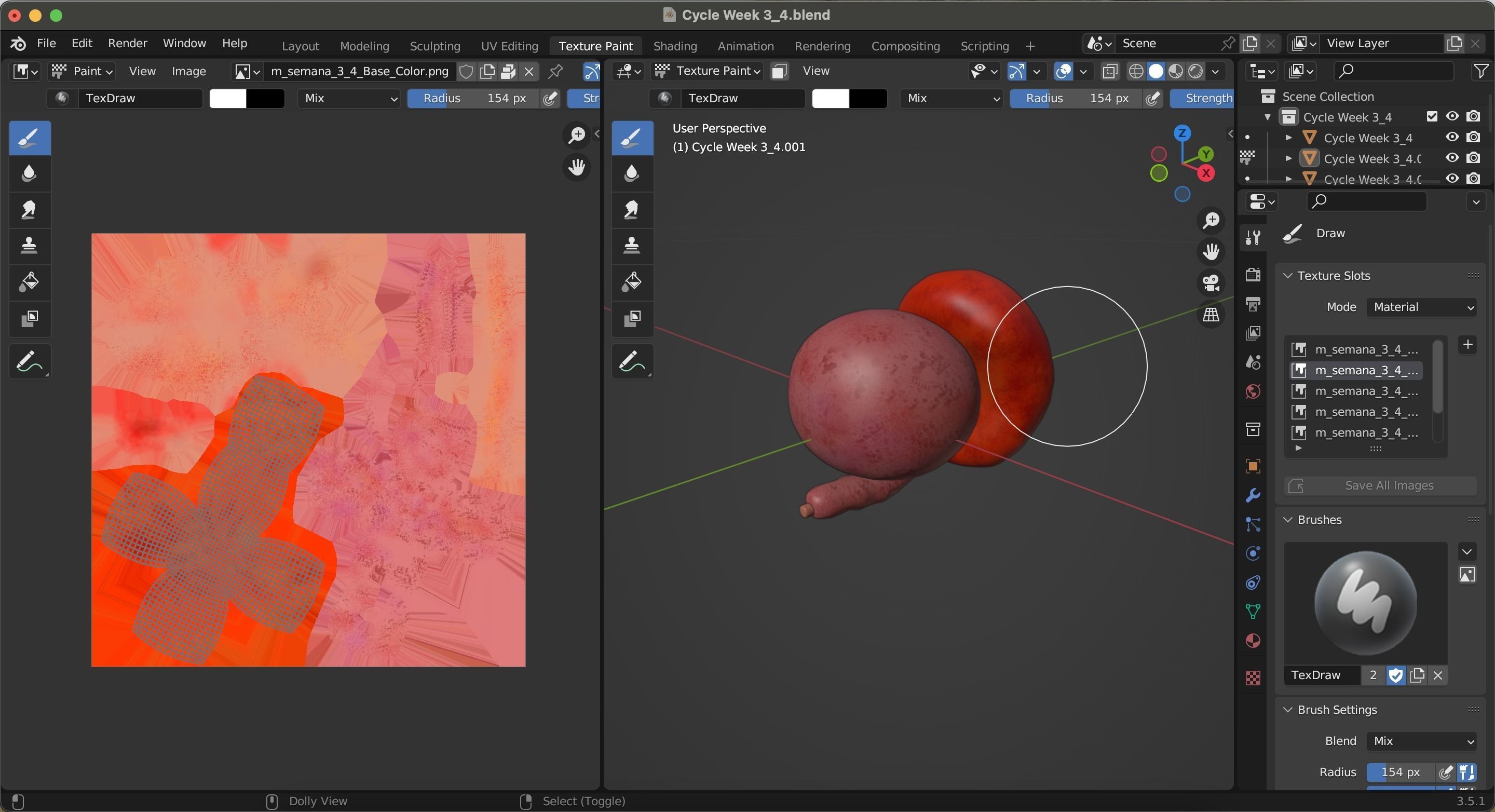 Cycle week 3-4 Low-poly 3D model_26