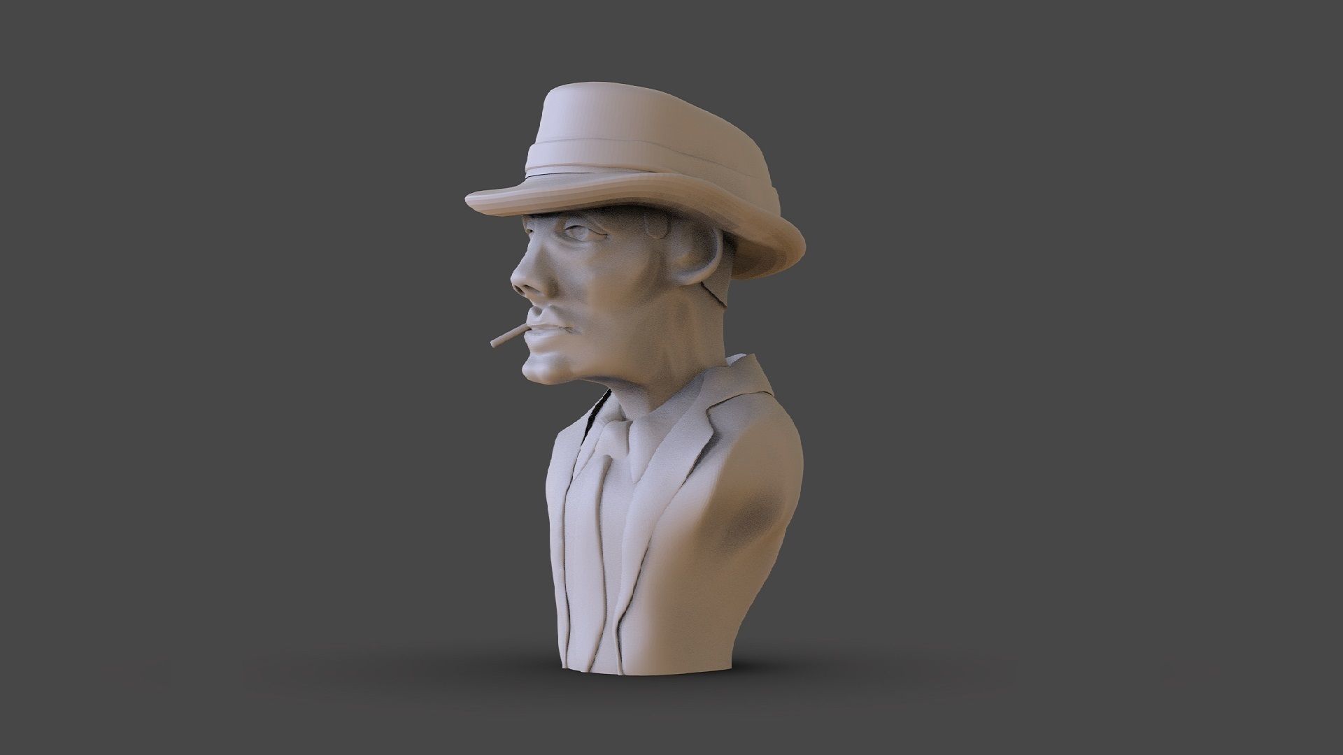 Oppenheimer Bust 3D print model_2