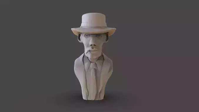 Oppenheimer Bust 3D print model