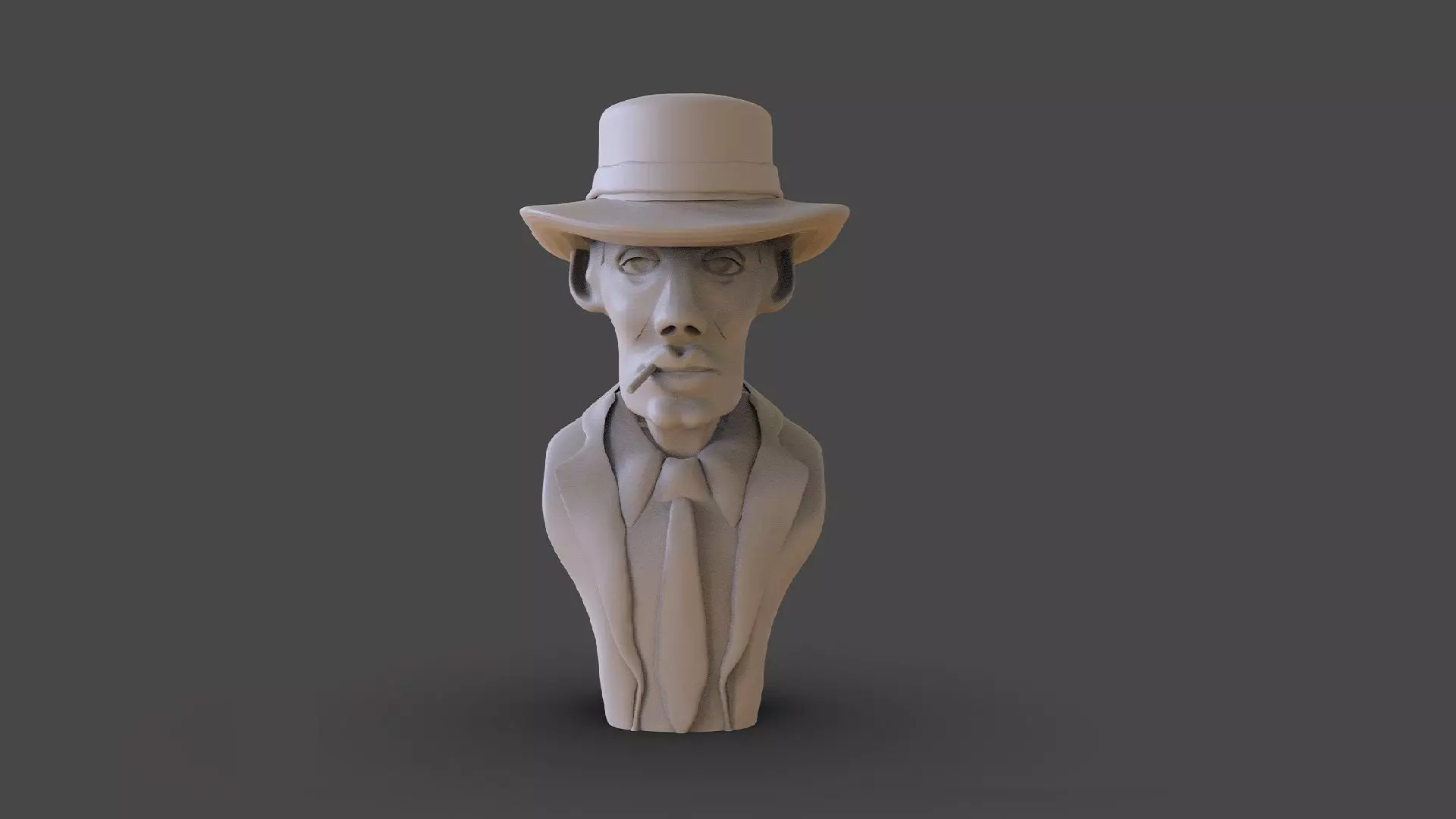 Oppenheimer Bust 3D print model_0