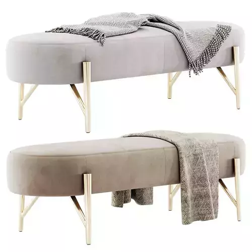 Vittorio Bench by Giuseppe Nicoletti 3D model