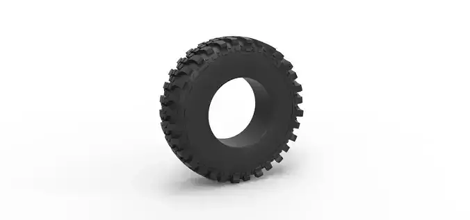 Offroad tire 87 Scale 1 to 25
