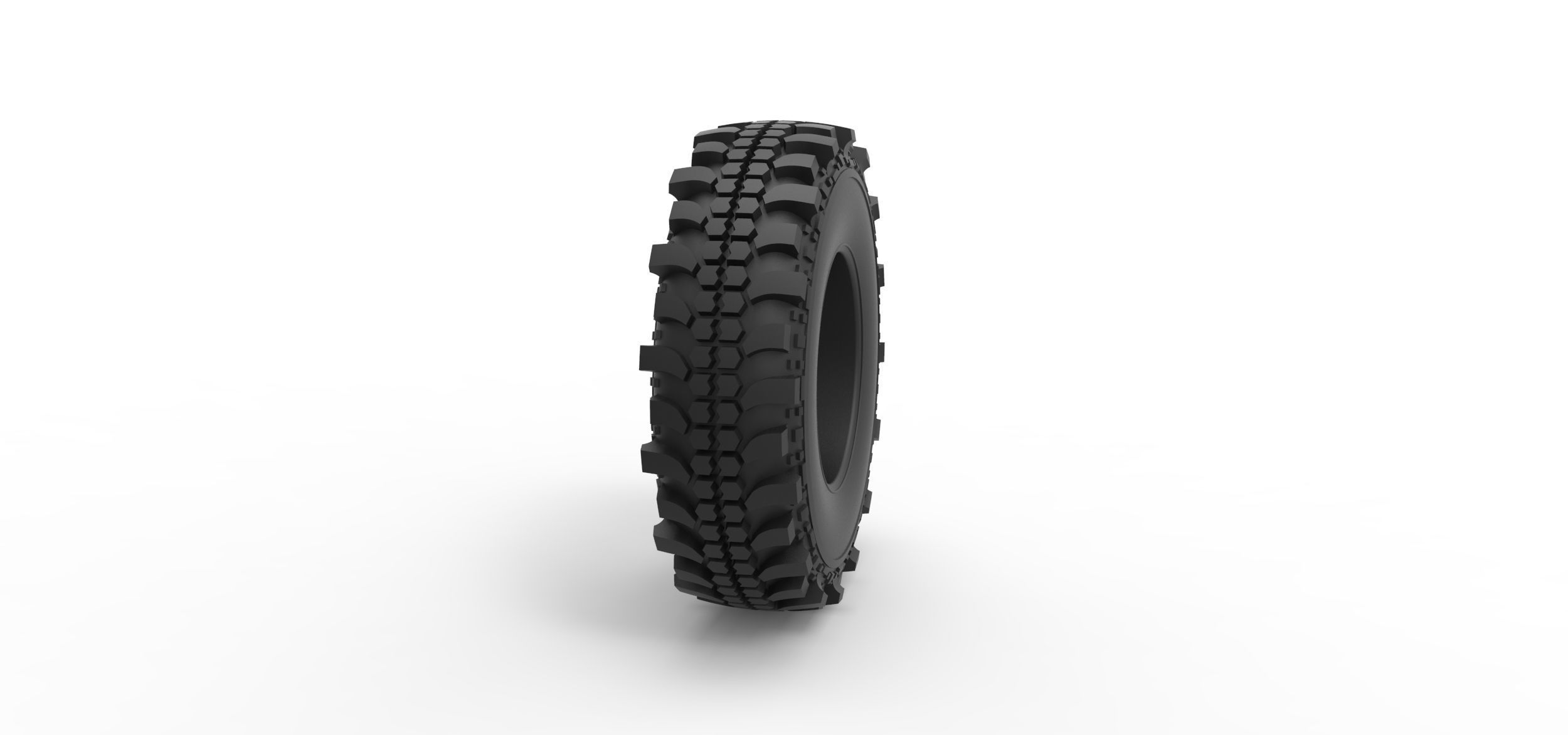 Offroad tire 87 Scale 1 to 25 3D print model_2