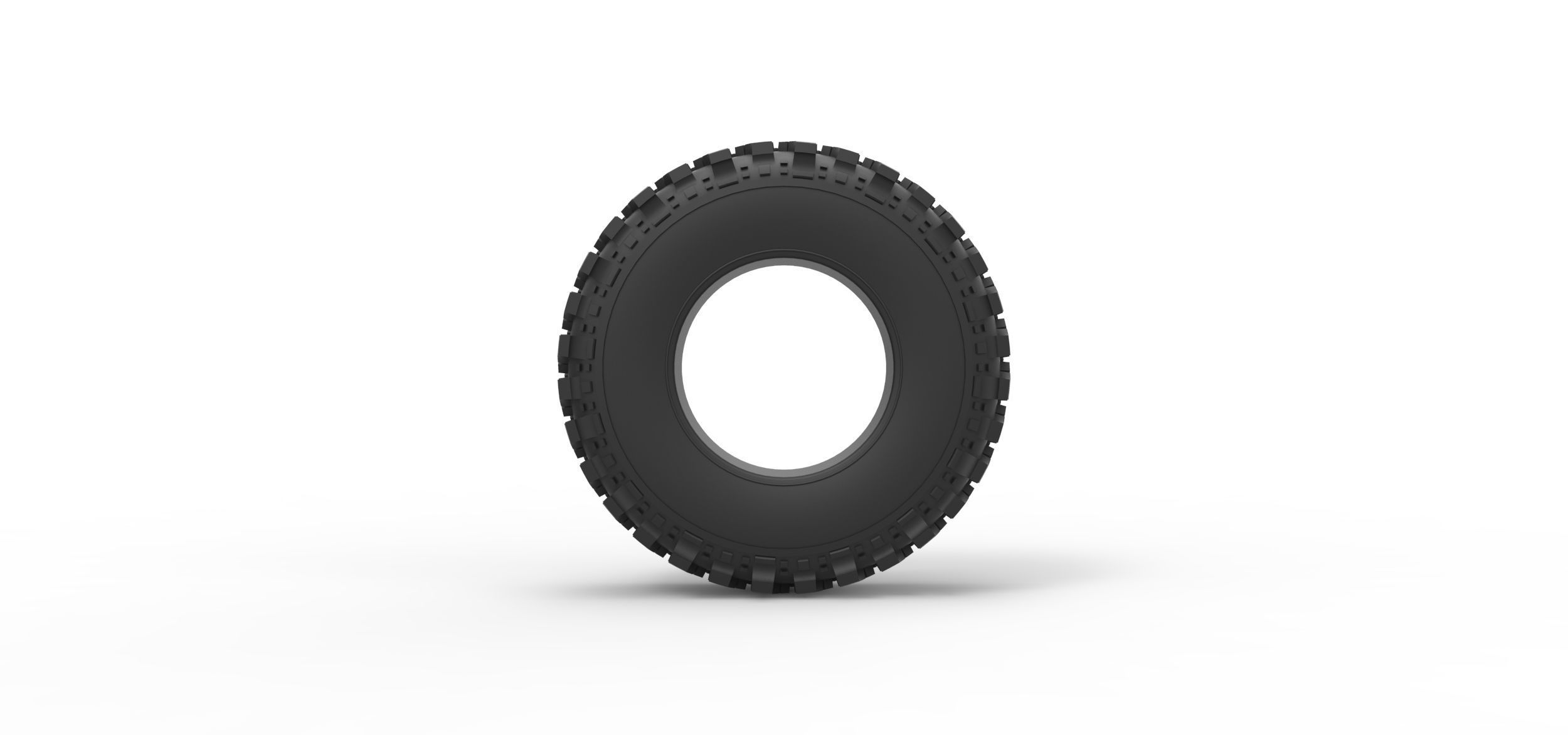 Offroad tire 87 Scale 1 to 25 3D print model_4