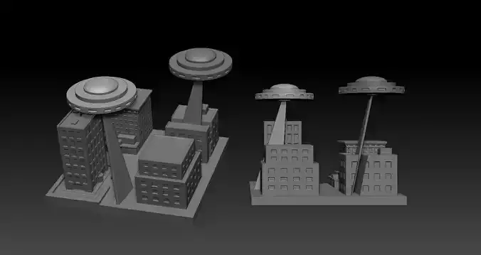 UFO - OVNI ATTACK 3D print model