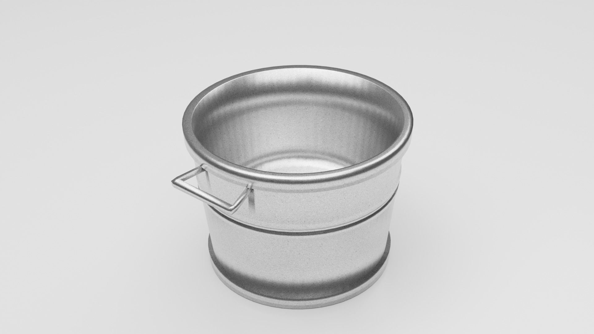 Metal Bucket 3D 3D model_3