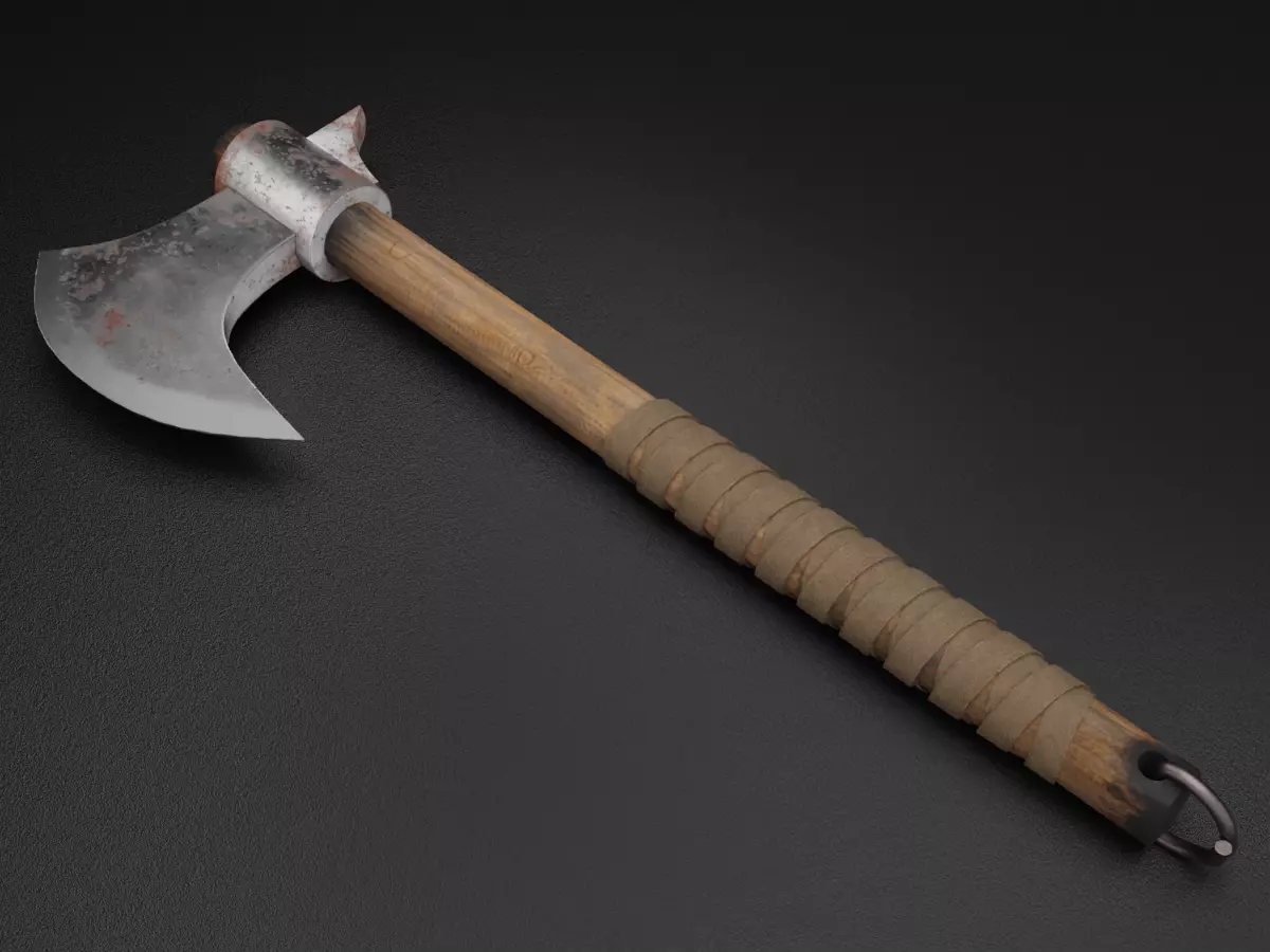 Battle Axe 3D model_0