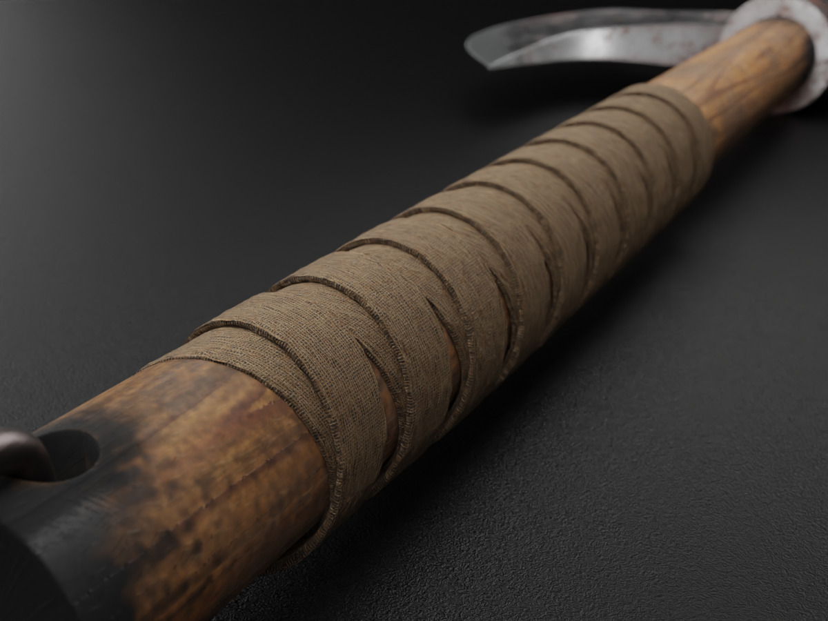 Battle Axe 3D model_5