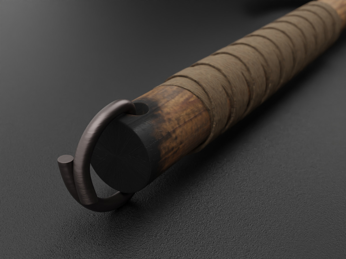 Battle Axe 3D model_4