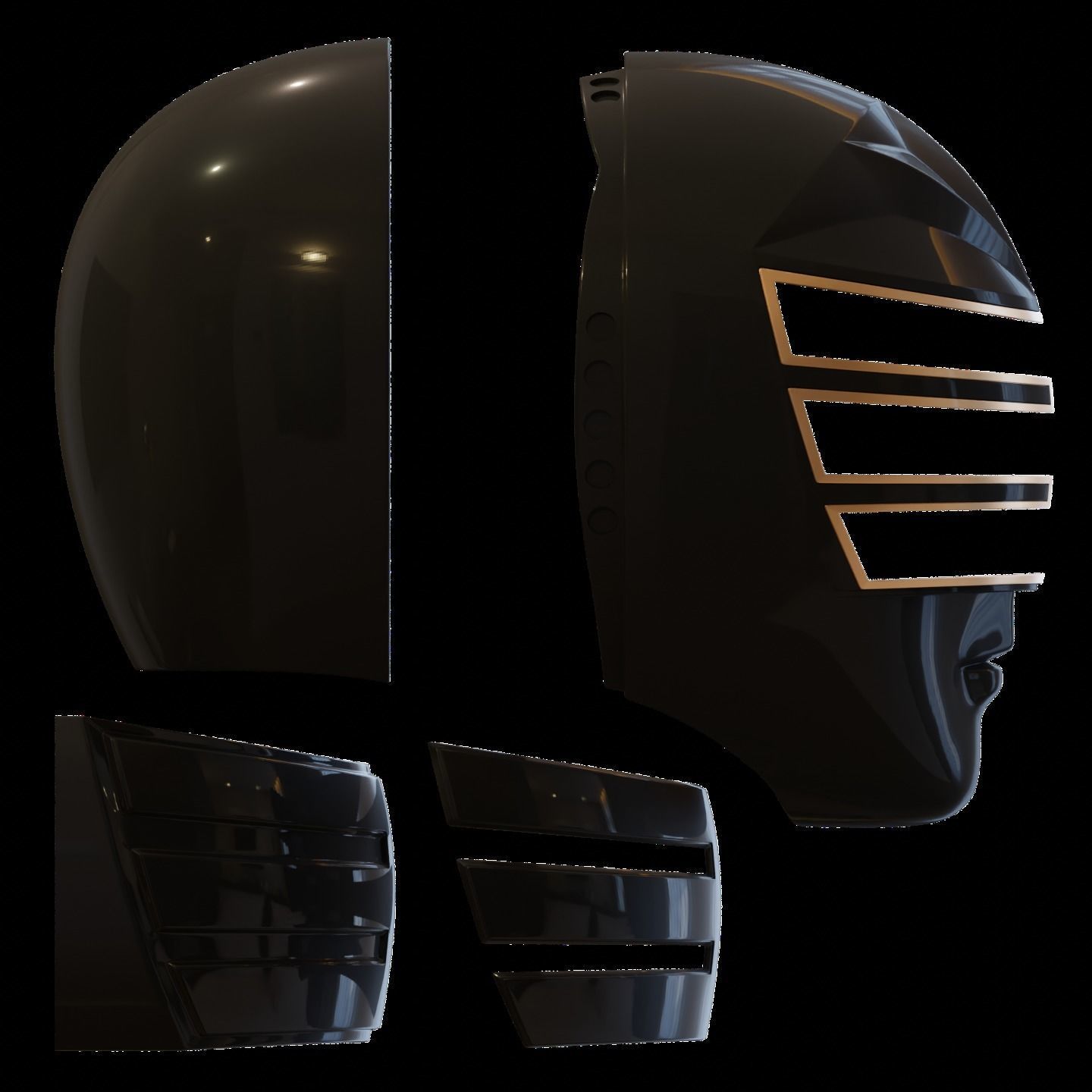 Gold Ranger from Power Rangers Zeo 3D print model_1