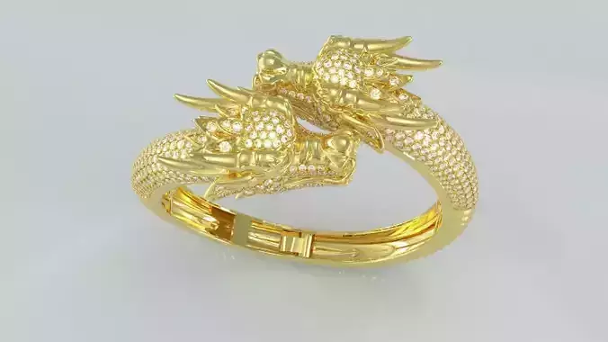 Bracelet dragon 3D print model