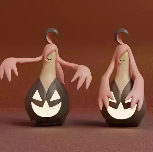 Pokemon - Gourgeist with 2 poses