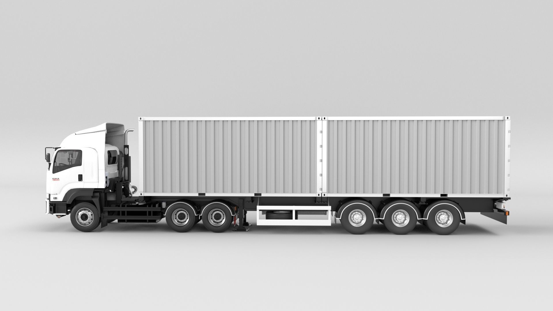 ISUZU DECA-GXZ360 add Container Low-poly 3D model_1