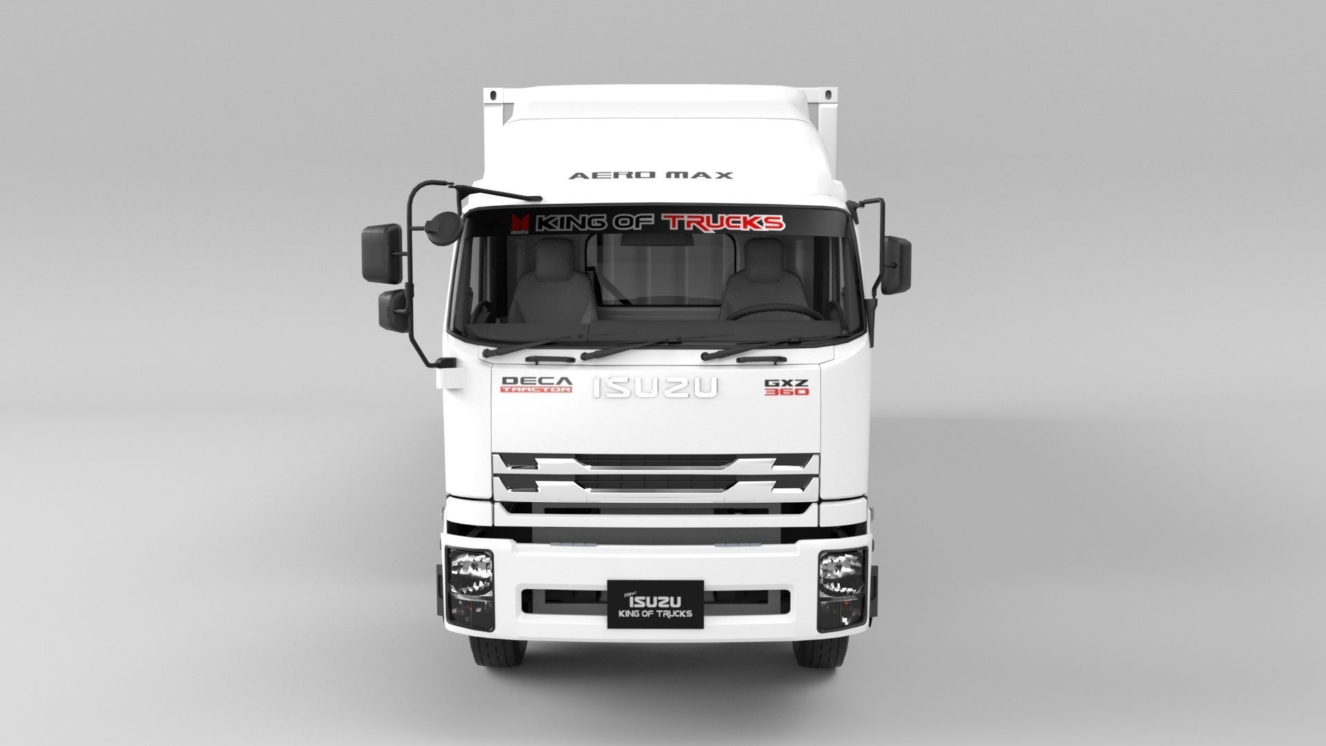 ISUZU DECA-GXZ360 add Container Low-poly 3D model_7