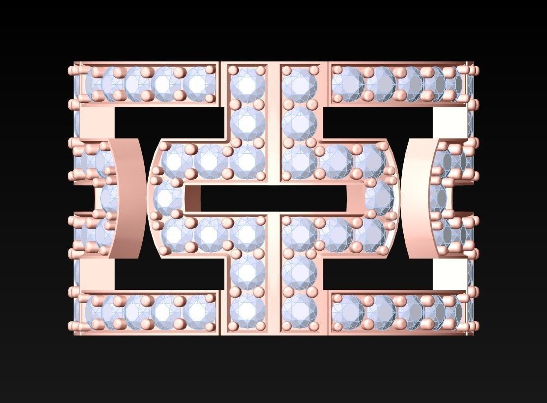 Diamond Ring - N3065 3D print model_4