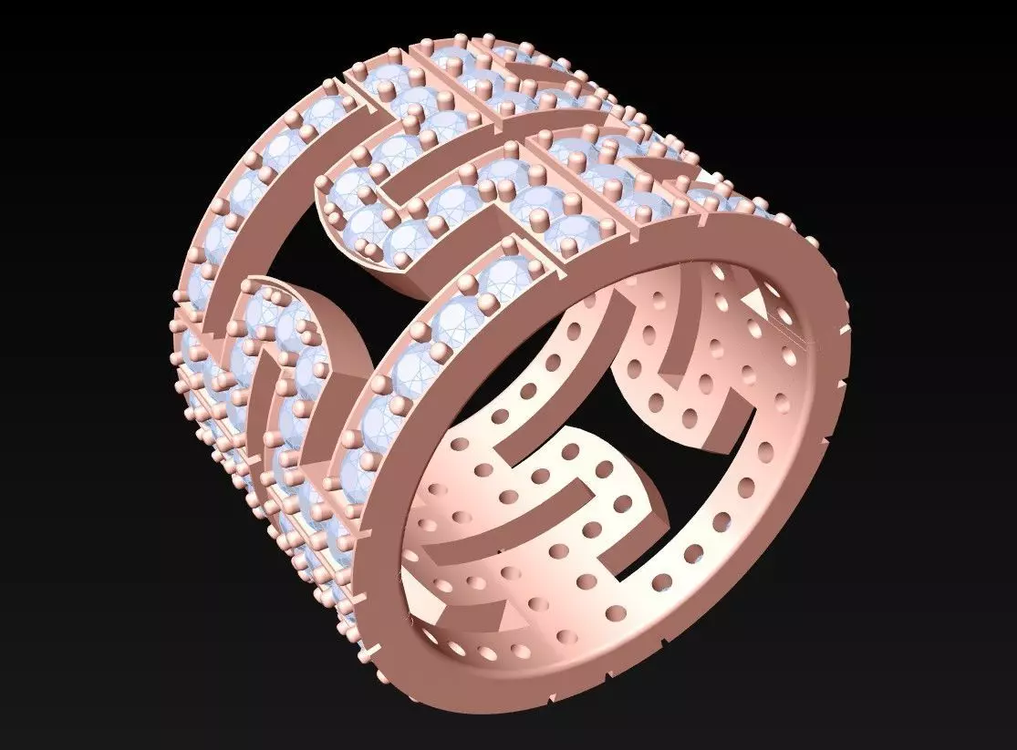 Diamond Ring - N3065 3D print model_0