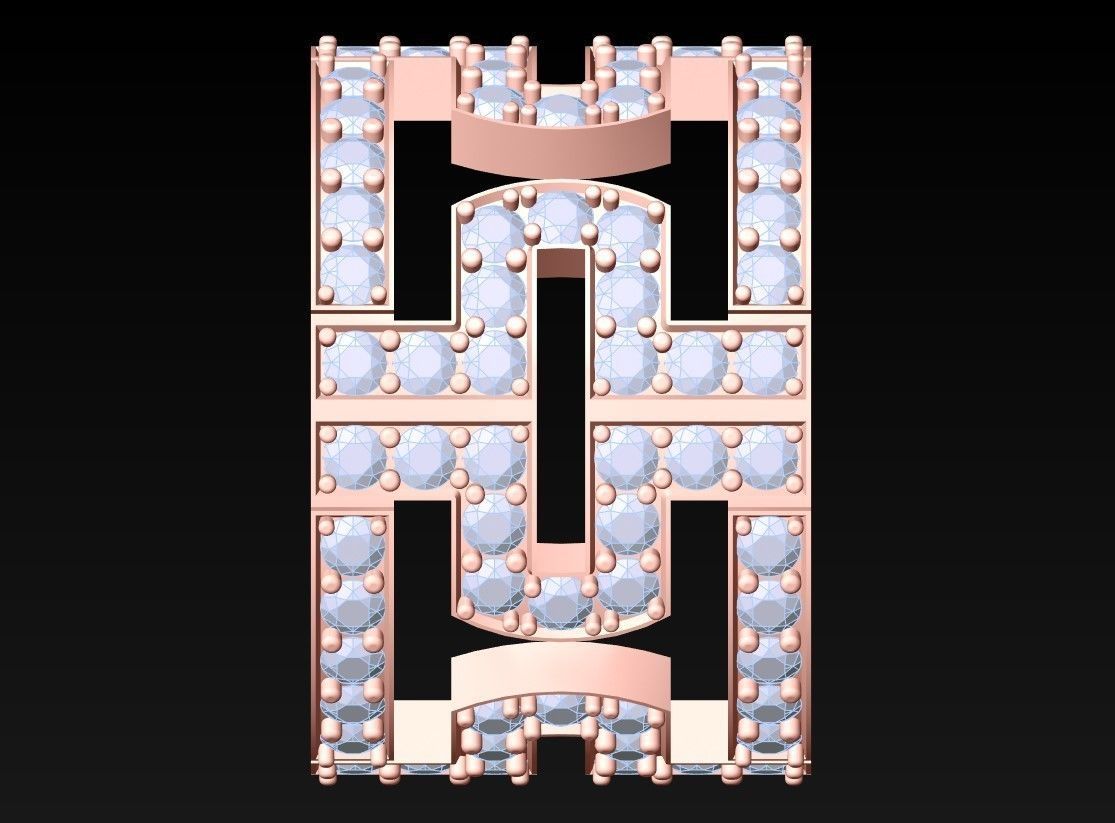 Diamond Ring - N3065 3D print model_5