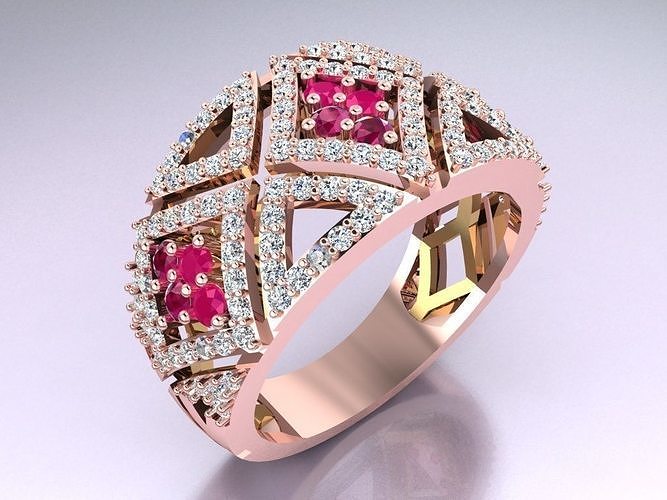 Diamond Ring - N4351 3D print model