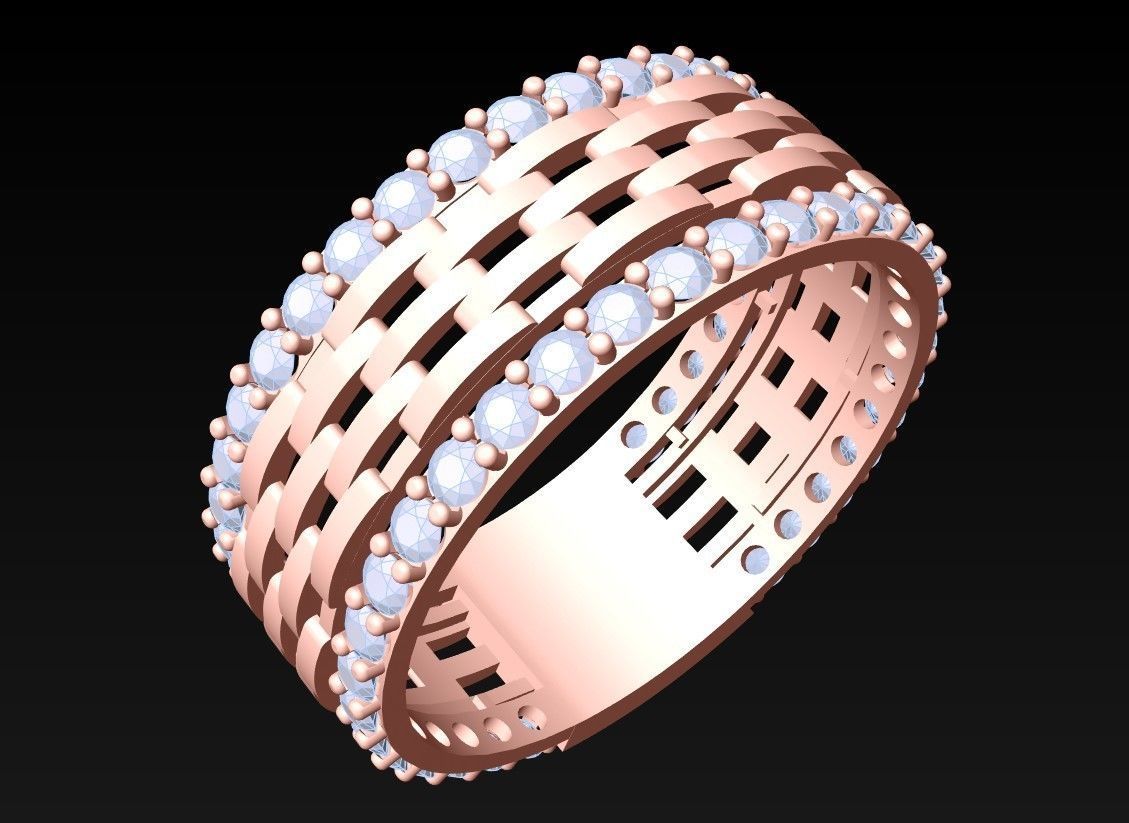 Diamond Ring - N6769 3D print model_2