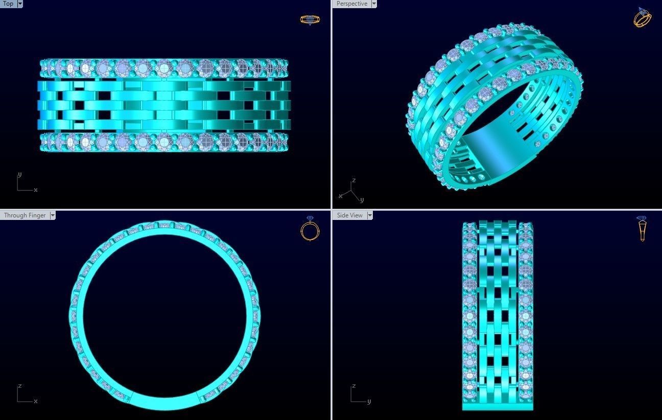Diamond Ring - N6769 3D print model_10