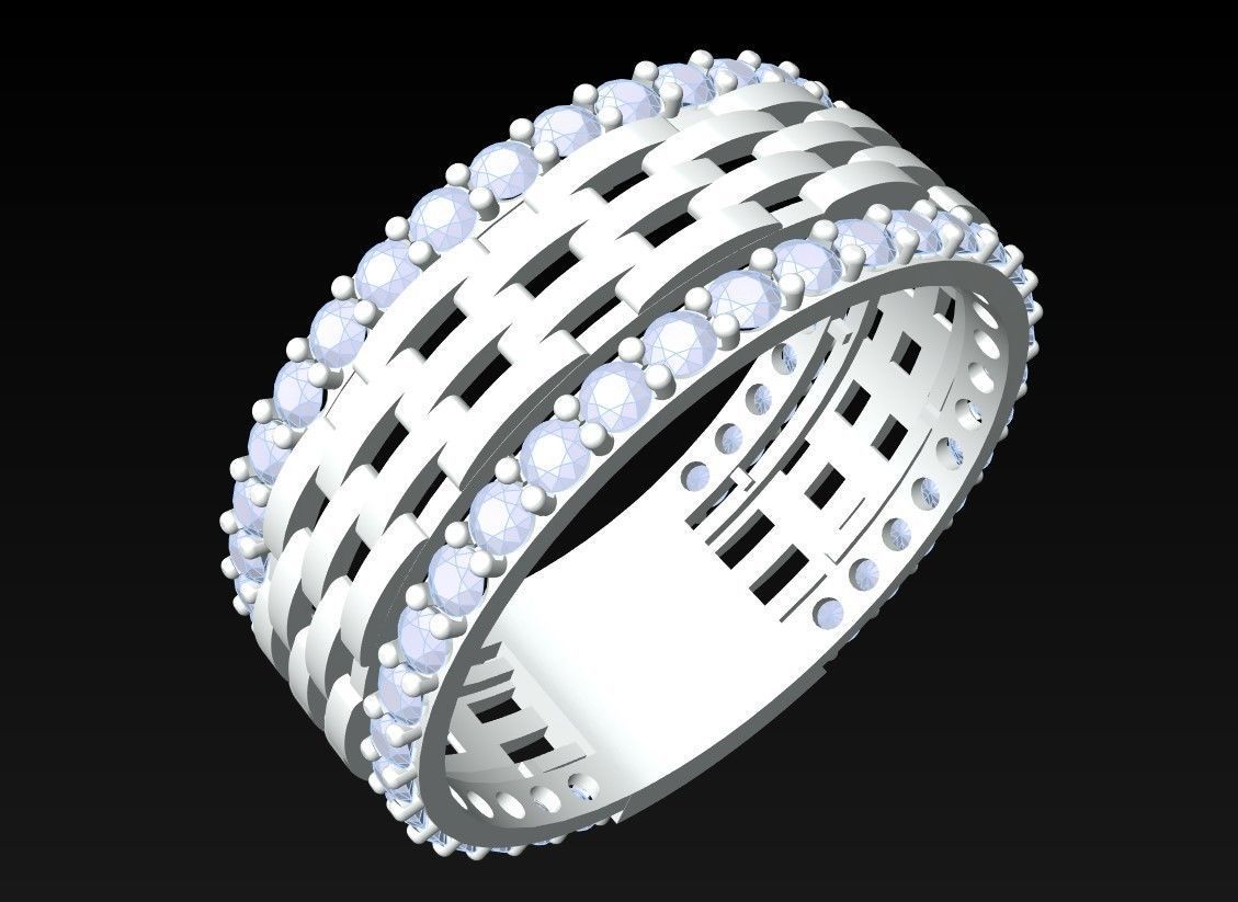 Diamond Ring - N6769 3D print model_3